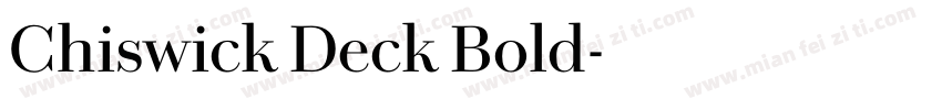 Chiswick Deck Bold字体转换